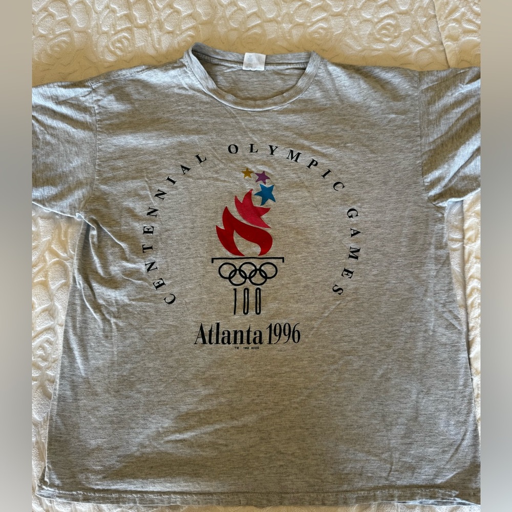 🔥 Vintage Atlanta 1996 Olympic Games Tee | Champion | L | USA 🇺🇸